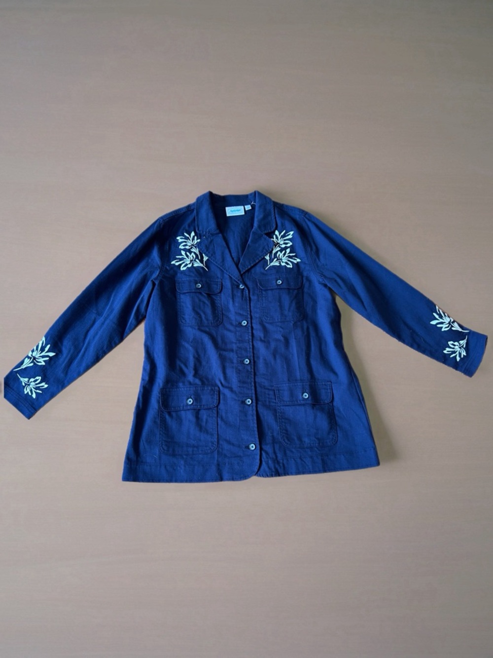 National Women's Embroidered Navy Jacket